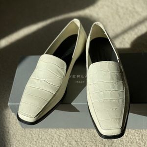 New Everlane 90s loafer - bone crocodile